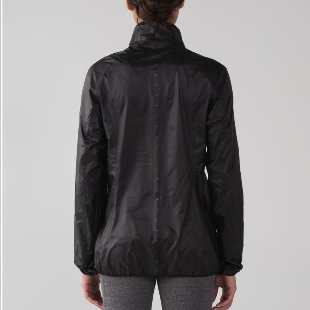 Lululemon Run With It Running Jacket In Black Sz … - image 3